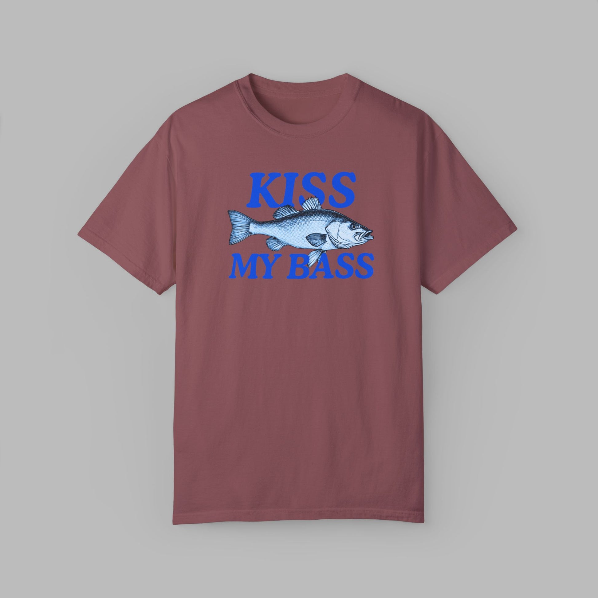 Classic "Kiss My Bass" Tee – Perfect for Anglers!