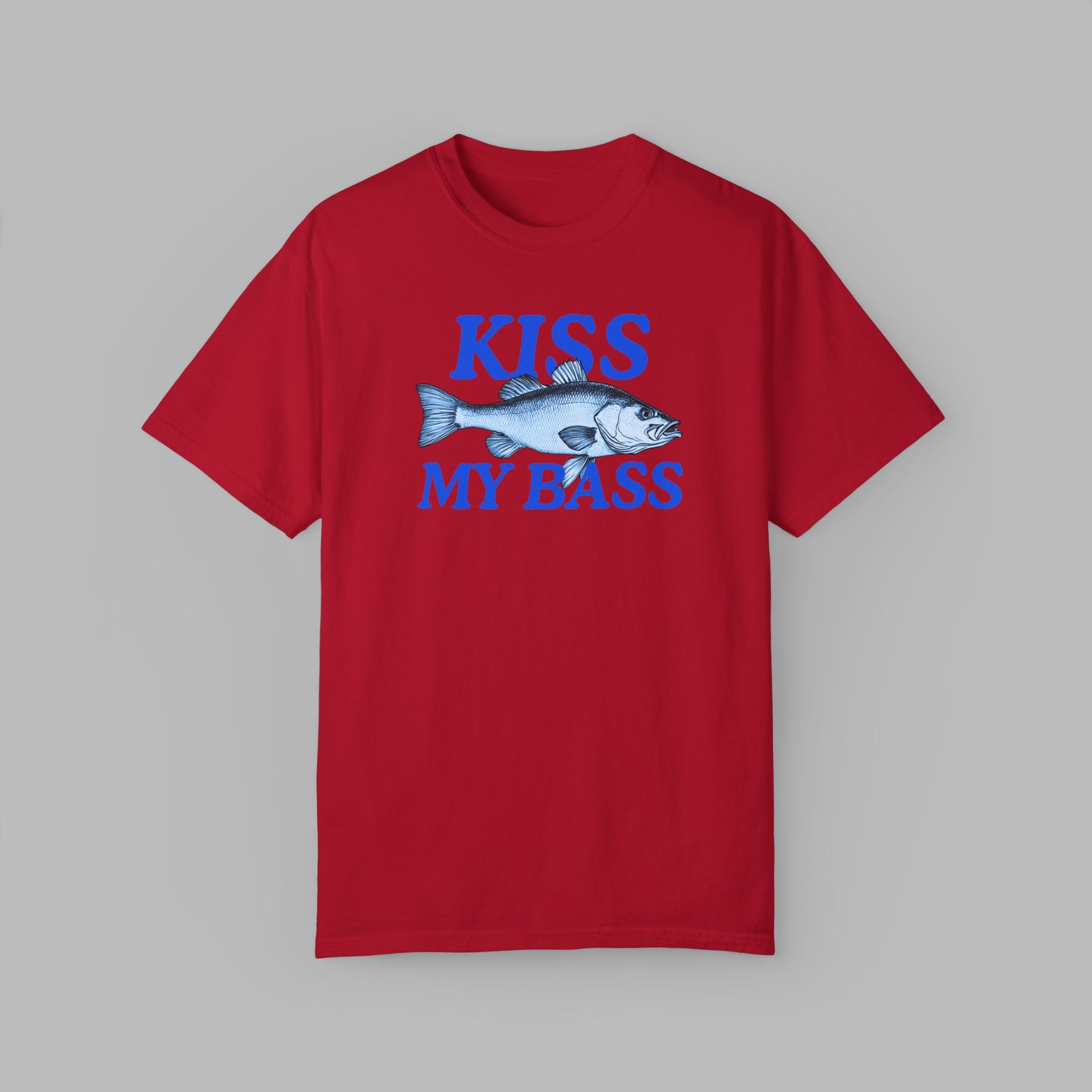 Classic "Kiss My Bass" Tee – Perfect for Anglers!